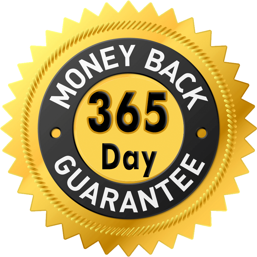 365-day money back guarantee
